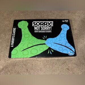 Hasbro Sorry! Not Sorry! Adult Party Game - Secret Confessions - Pre-owned